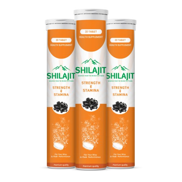 Captain Fitness Shilajit/Shilajeet Effervescent for Men/Women | Boost Performance, Power, Stamina, Strength
